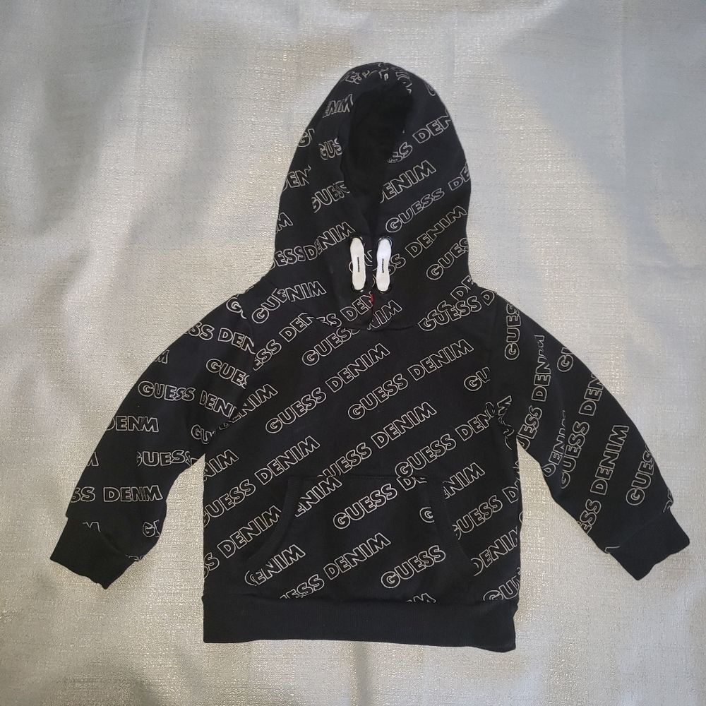 Guess All Over Print Pullover Hoodie Size 2T